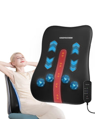 KingPavonini back massager delivers full-back coverage for deep-relief kneading at home.