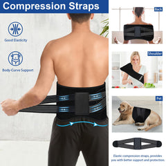 KingPavonini belt with elastic compression strap ensuring snug contact