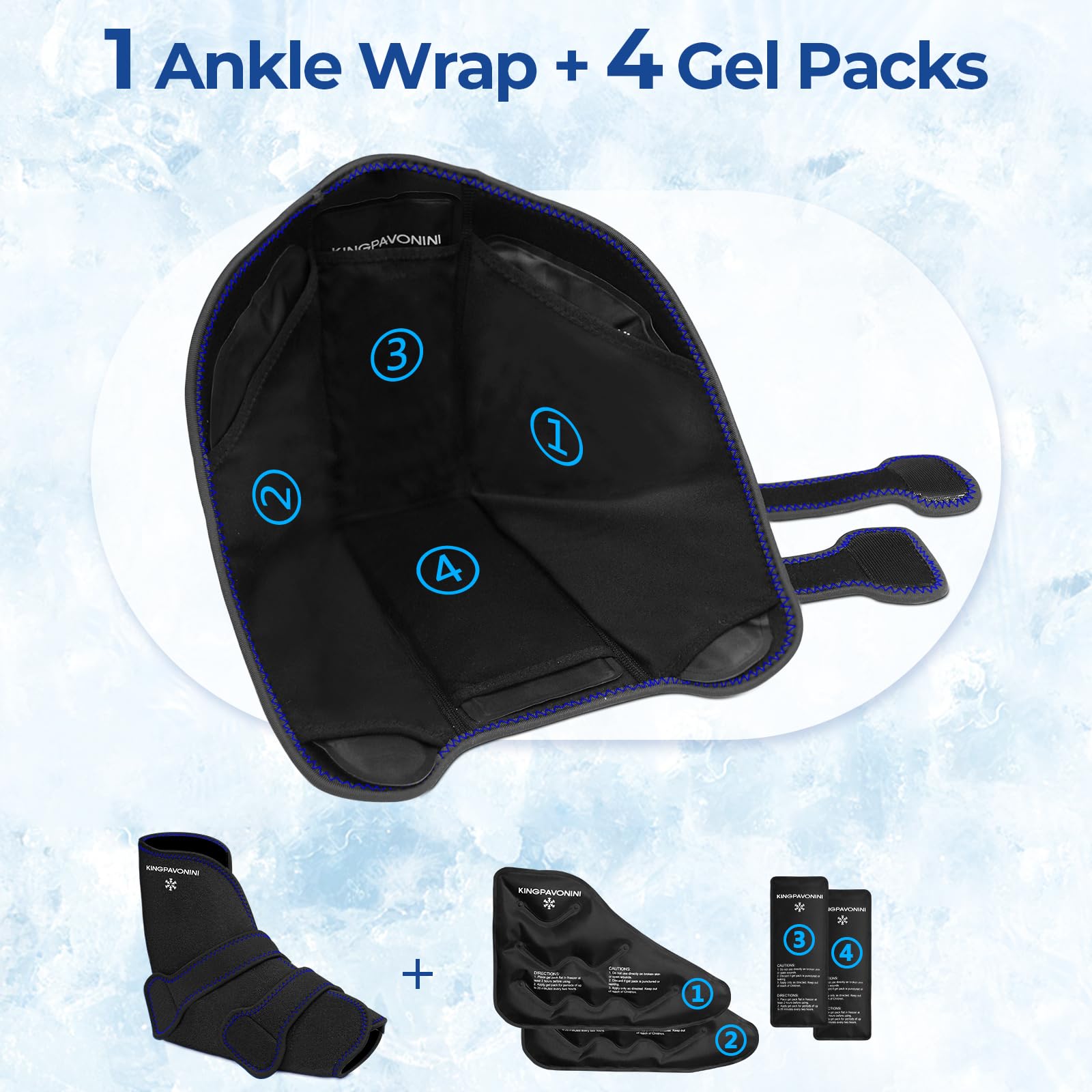 KingPavonini detachable gel packs enable flexible cooling.
