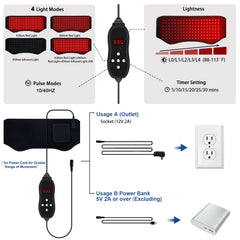 KingPavonini belt connected to wall or power bank for flexible power options