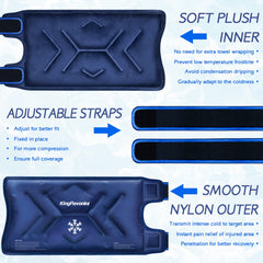 KingPavonini gel-filled pack remains pliable at low temperatures for easy application.