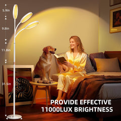 KingSom height-adjustable lamp from 33 to 60 inches for flexible placement.