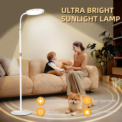KingSom UV-free lamp delivers flicker-free light for comfortable daily use.