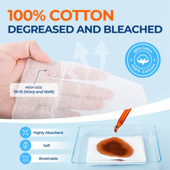 Kingstar gauze sponge 4x4 packaging, bulk box for clinics and homes.