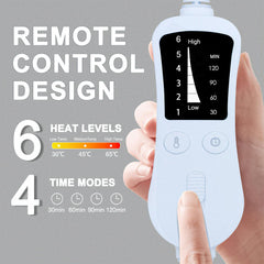 Kingte extra large heating pad includes an 8.2-foot cord for flexible placement.