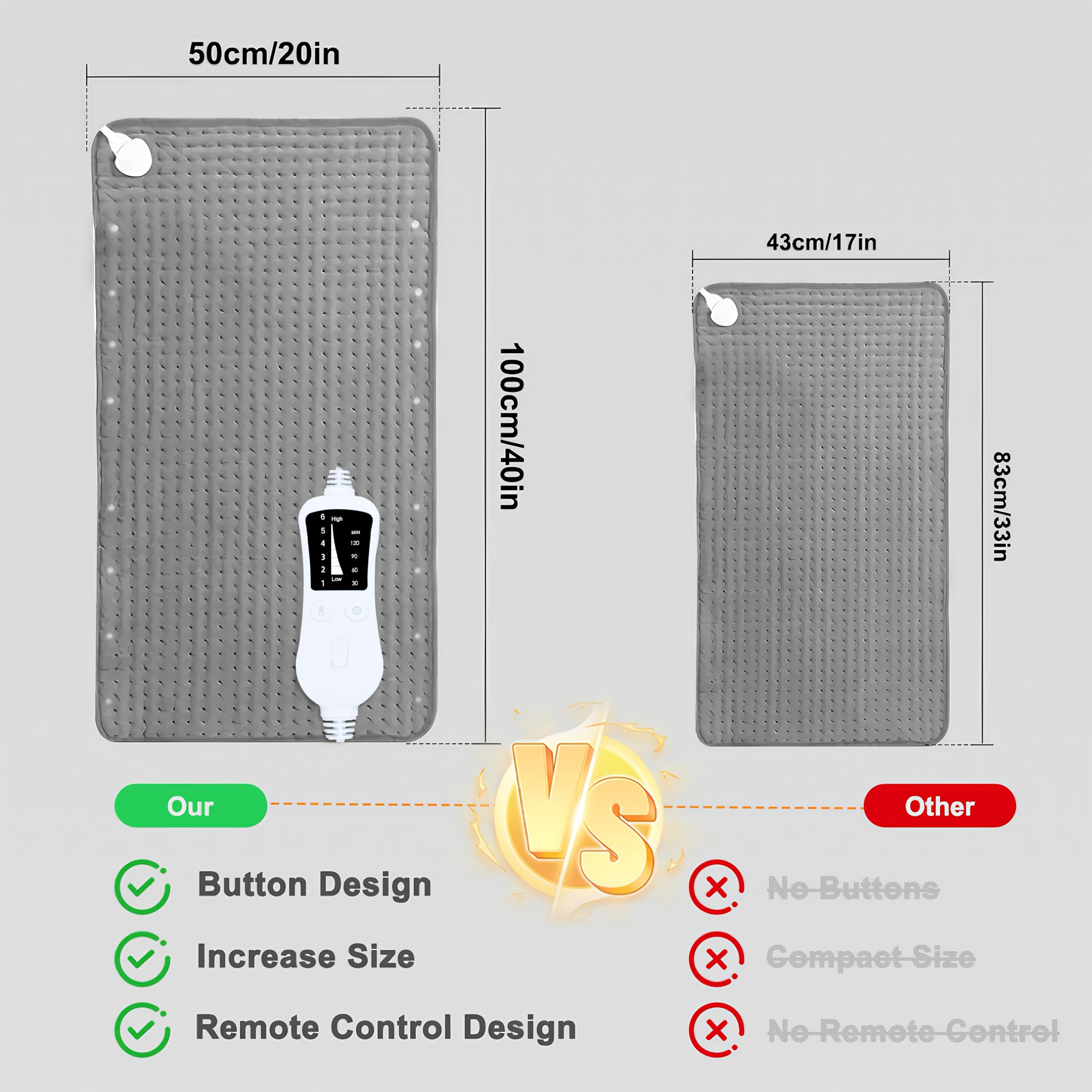 Kingte extra large heating pad makes a practical gift for holidays and birthdays.