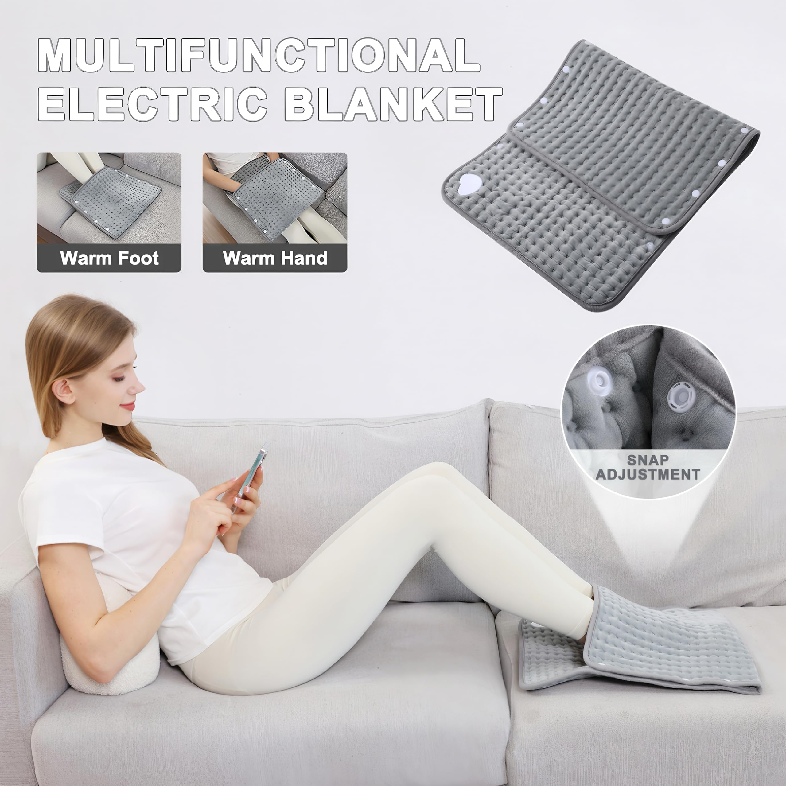 Kingte extra large heating pad is machine washable for easy cleaning.