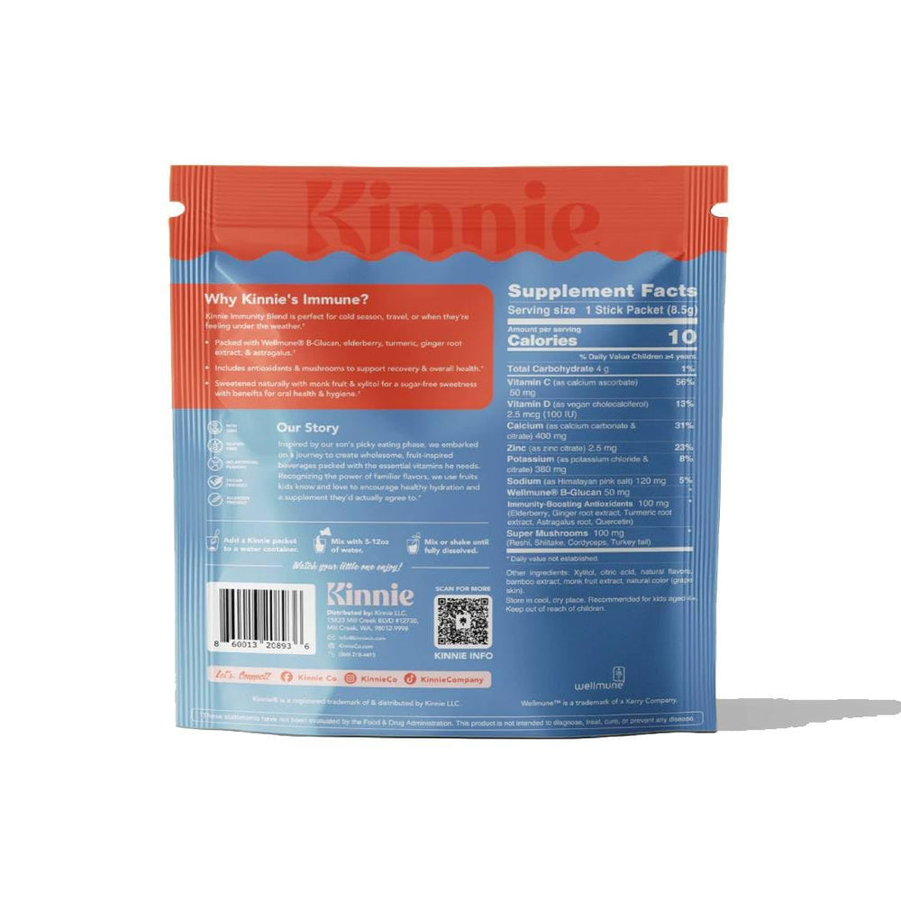 Kinnie vegan-friendly packaging with gluten-free badge
