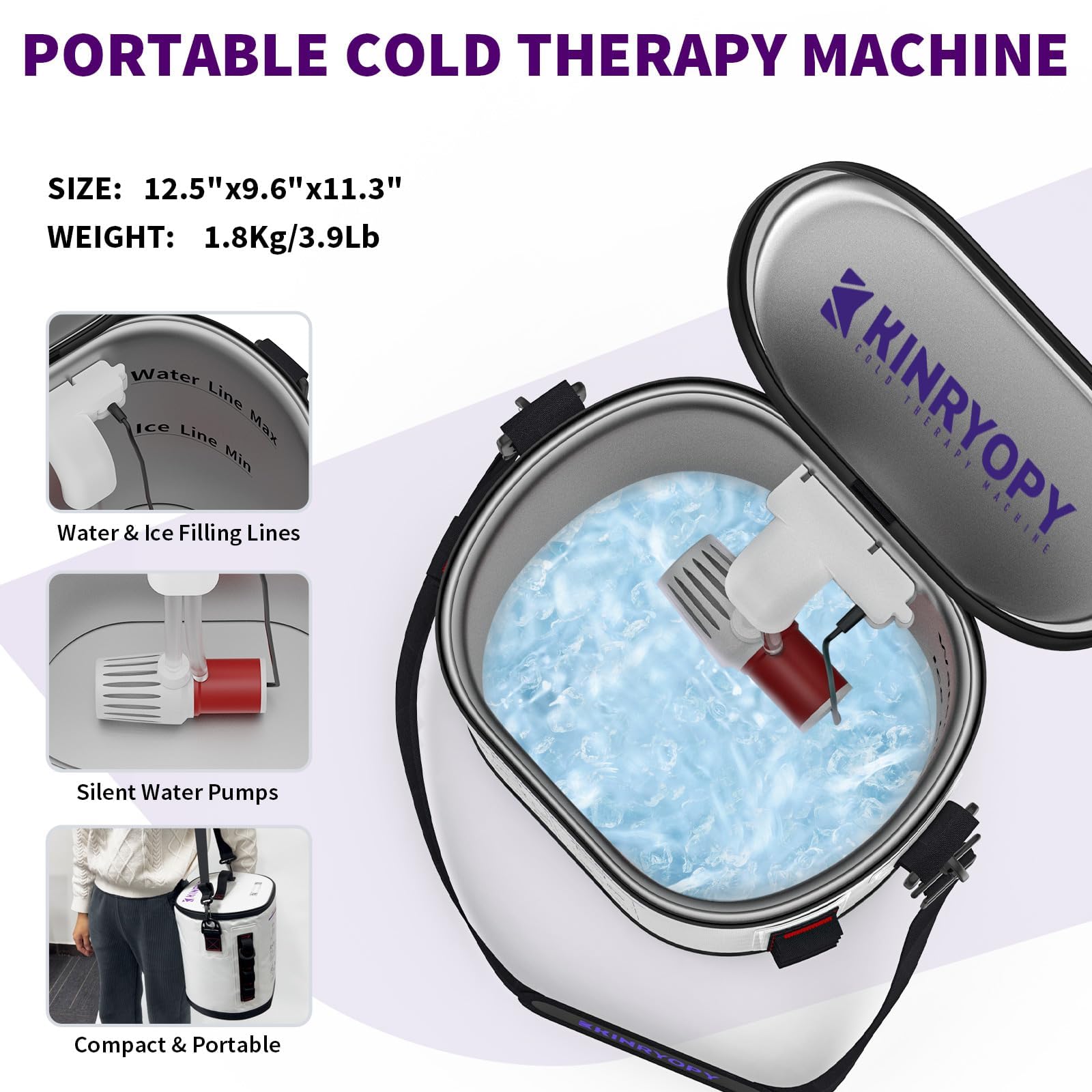Kinryopy bed-side travel-ready setup for bedside or travel recovery