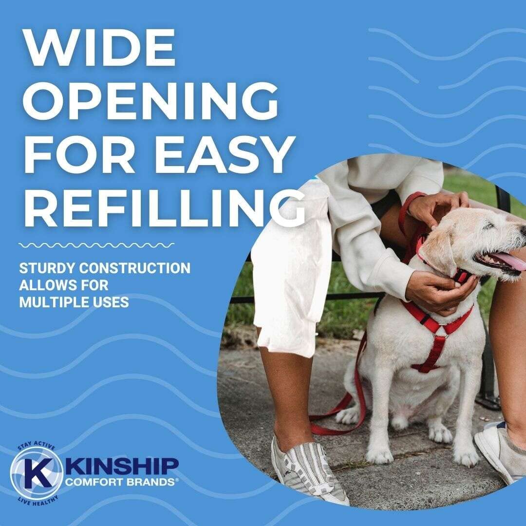 Kinship Comfort Brands leak-resistant bag keeps contents secure during use