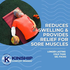 Kinship Comfort Brands neck wrap ice pack for soothing hands-free cooling
