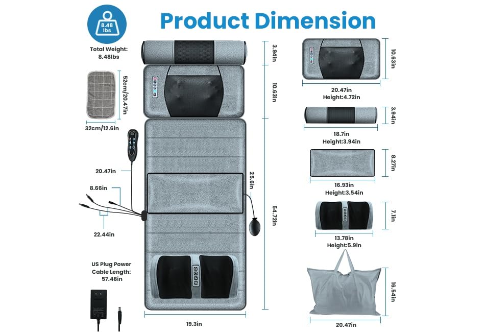 KinWarmth inflatable lumbar pillow presents adjustable support for lumbar alignment.