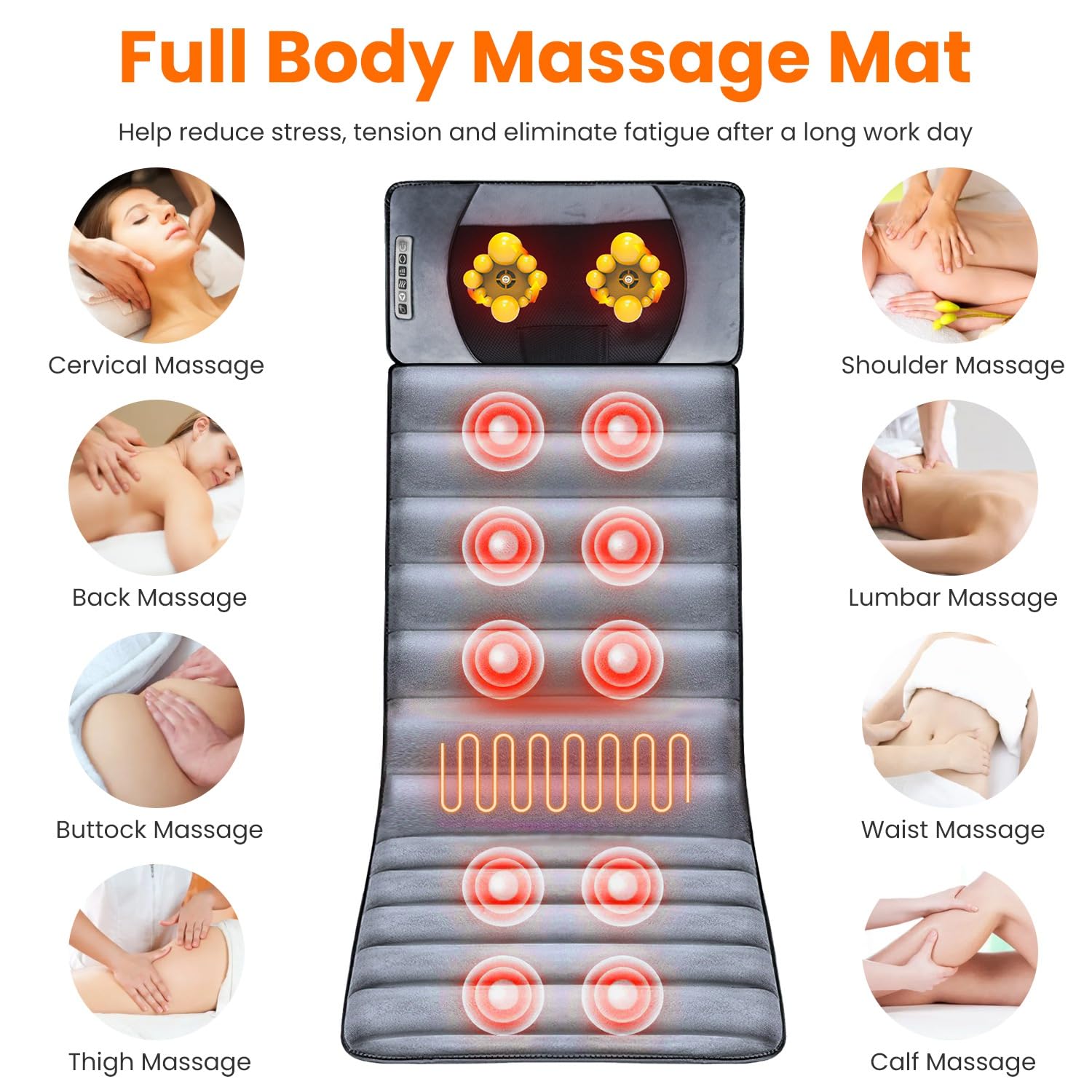 KinWarmth lumbar heat therapy targets the lower back for added comfort