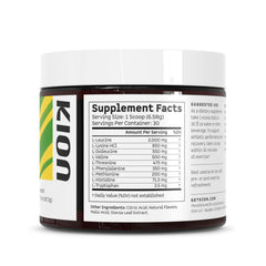 Kion Aminos ingredients detail underscoring premium sourcing