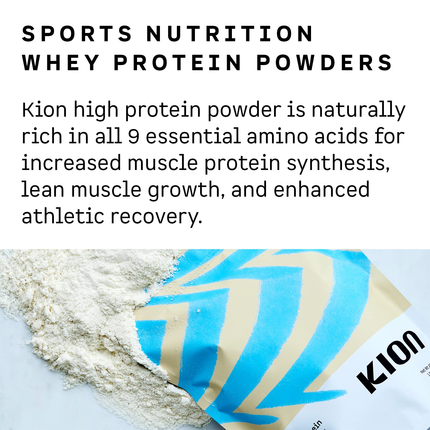 Kion Clean Protein shake in glass ready to enjoy