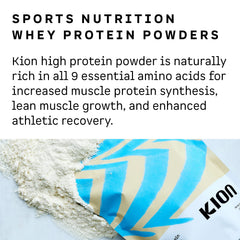 Kion Clean Protein shake in glass ready to enjoy