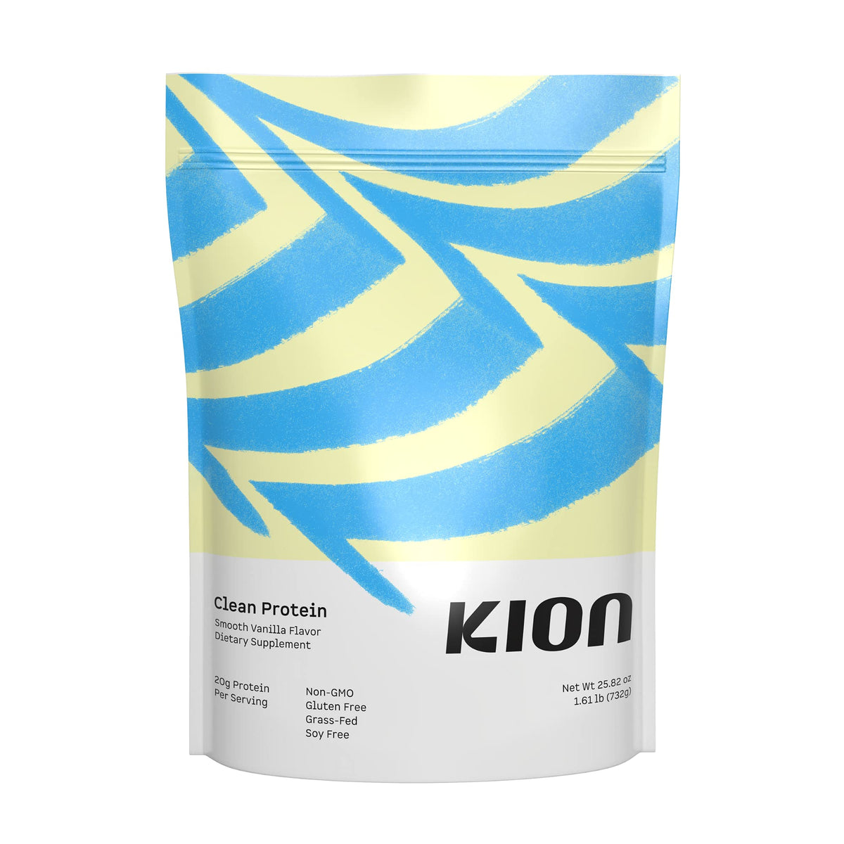 Kion Clean Protein Smooth Vanilla bottle showcasing premium whey isolate for everyday shakes