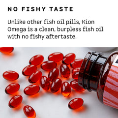 Kion Omega EPA and DHA per serving; omega-3 profile highlighted
