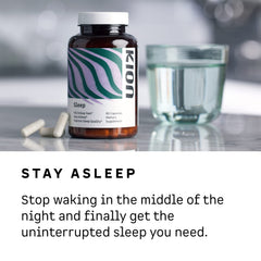 Kion Sleep ingredients panel highlights amino acid powered sleep support.