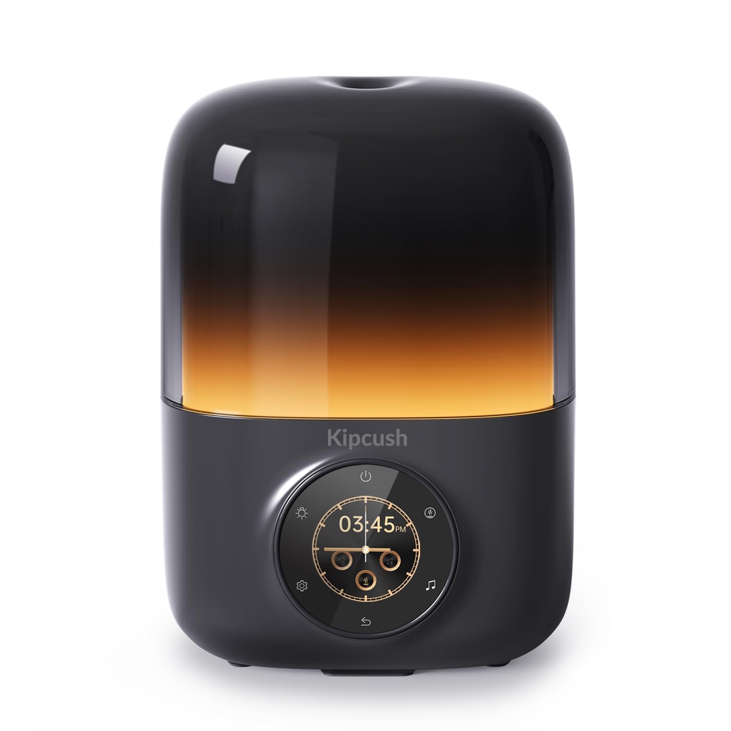 Kipcush essential oil diffuser with ambient LED light for mood setting.