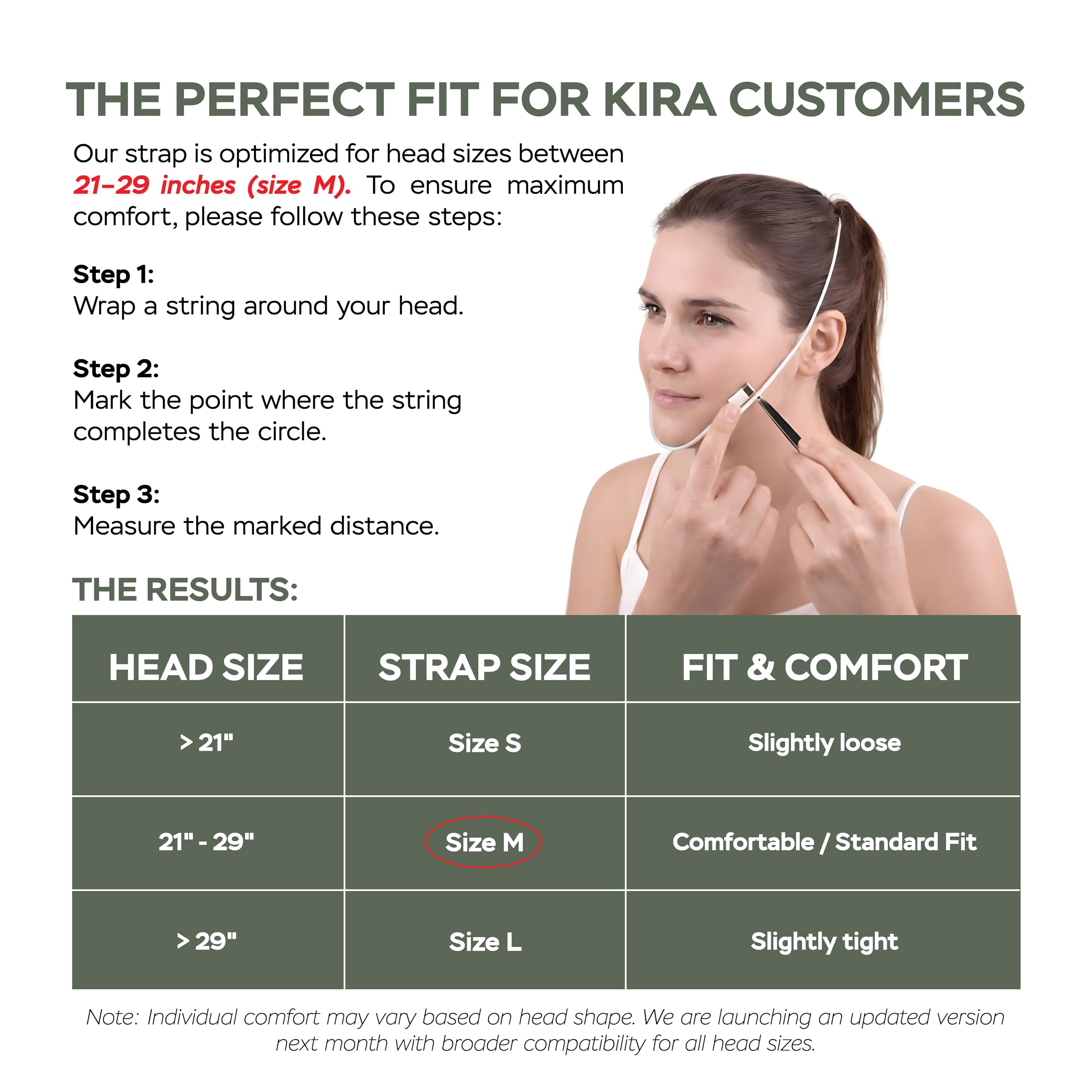 KIRA International jawline shaper close-up for daily contouring.