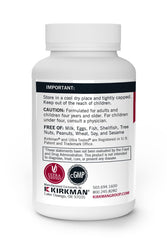Kirkman Alpha Lipoic Acid 25 mg capsules closeup of capsule texture