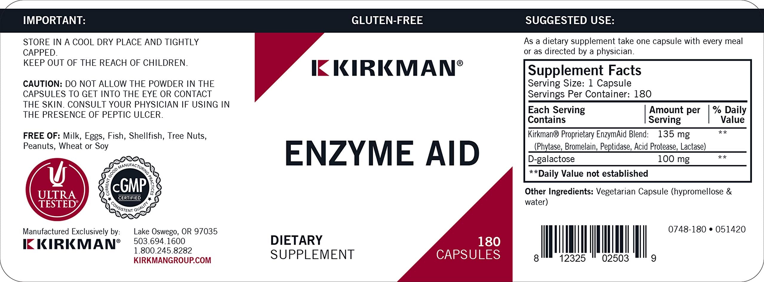 Kirkman Enzyme-Aid in-use scene suggesting gentle digestion support during meals.