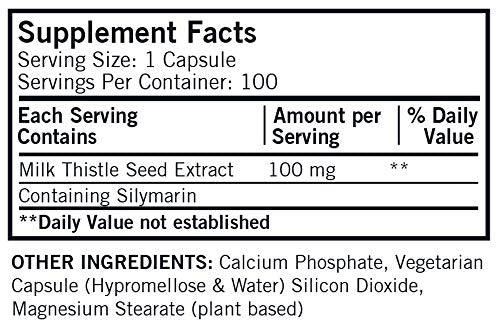 Kirkman Milk Thistle label highlighting hypoallergenic, gluten-free qualities