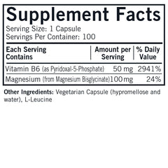 Close-up of Kirkman P-5-P capsules highlighting gentle magnesium glycinate