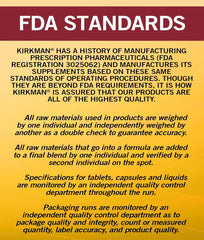 Kirkman P-5-P product label emphasizes hypoallergenic, gluten-free features.