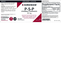 Kirkman P-5-P label shows Ultra Tested quality and purity.