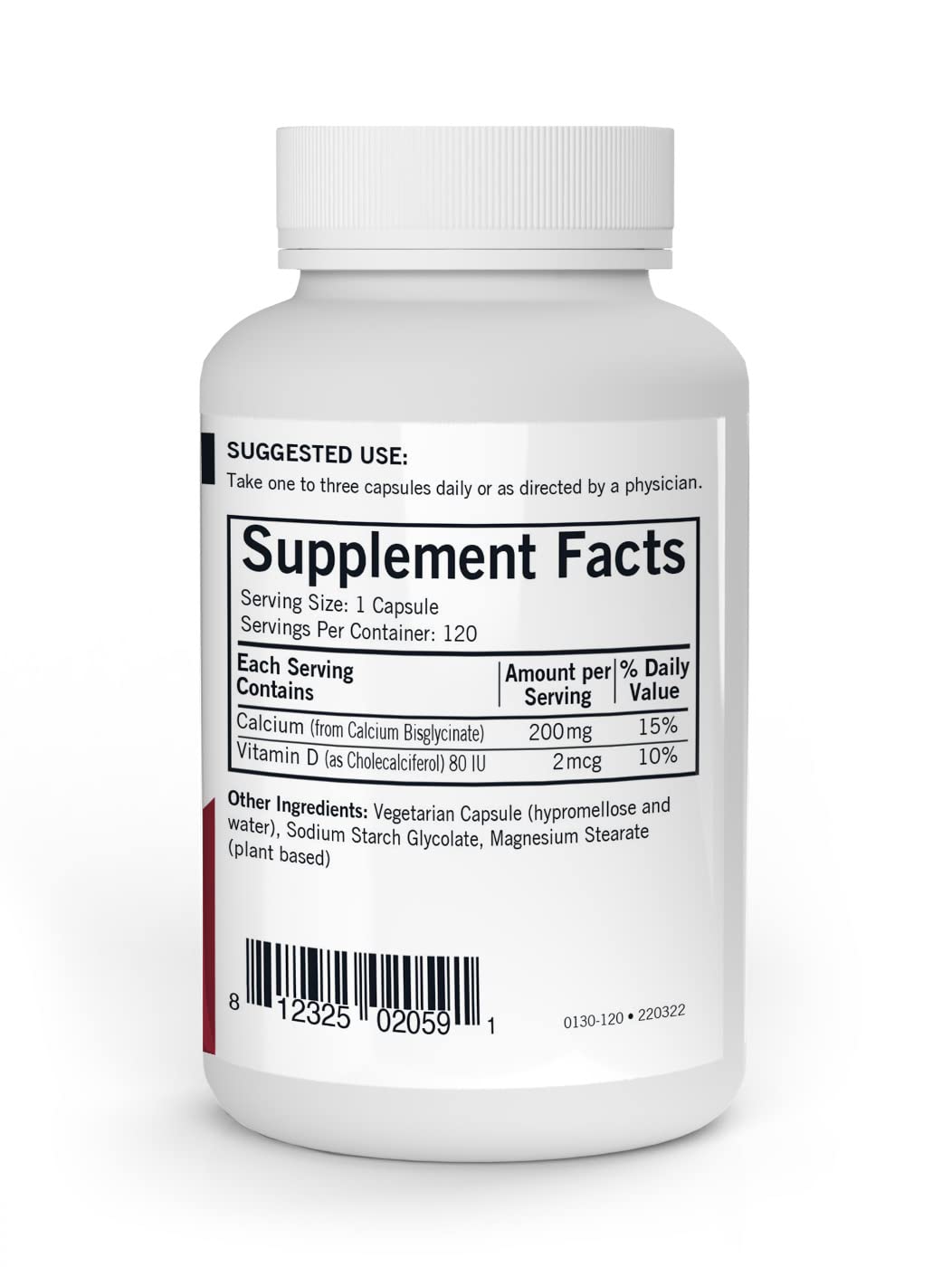 Kirkman Pure Calcium capsules arranged for daily bone support.