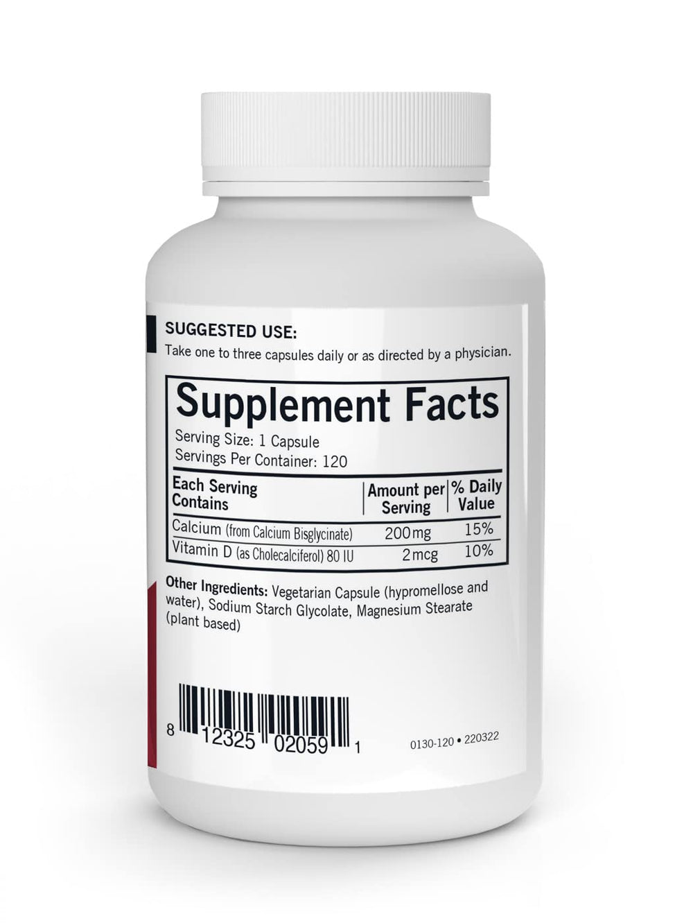 Kirkman Pure Calcium capsules arranged for daily bone support.