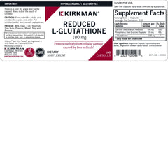 Kirkman label highlights hypoallergenic, gluten-free and casein-free formula.