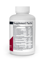 Kirkman Super Nu-Thera bottle side view showing capsules and label for energy metabolism.