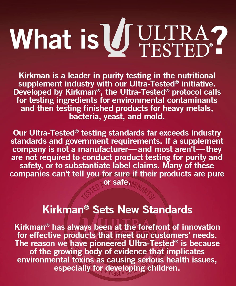 Kirkman Nu-Thera hypoallergenic icon on packaging.