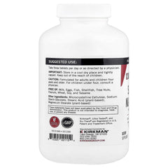 Kirkman Super Nu-Thera label highlights B vitamins and L-5-MTHF for informed daily use.