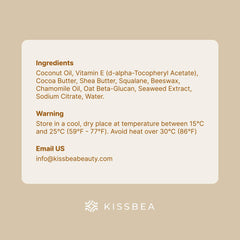 Kissbea chamomile and oat extracts feature in soothing care