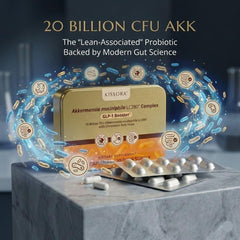 Kissora Akkermansia serving visual shows easy daily intake for gut health