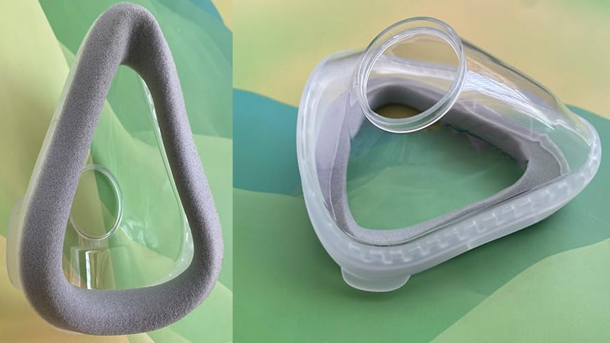 Kissroller AirFit/AirTouch compatible cushion close-up enables easy replacement.