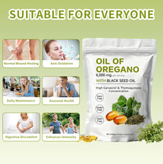KITABIO Oil of Oregano Softgels airtight softgel technology preserves oil integrity.