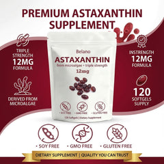 KittySupps Divani Astaxanthin softgels close-up, easy-to-swallow capsules for active lifestyles