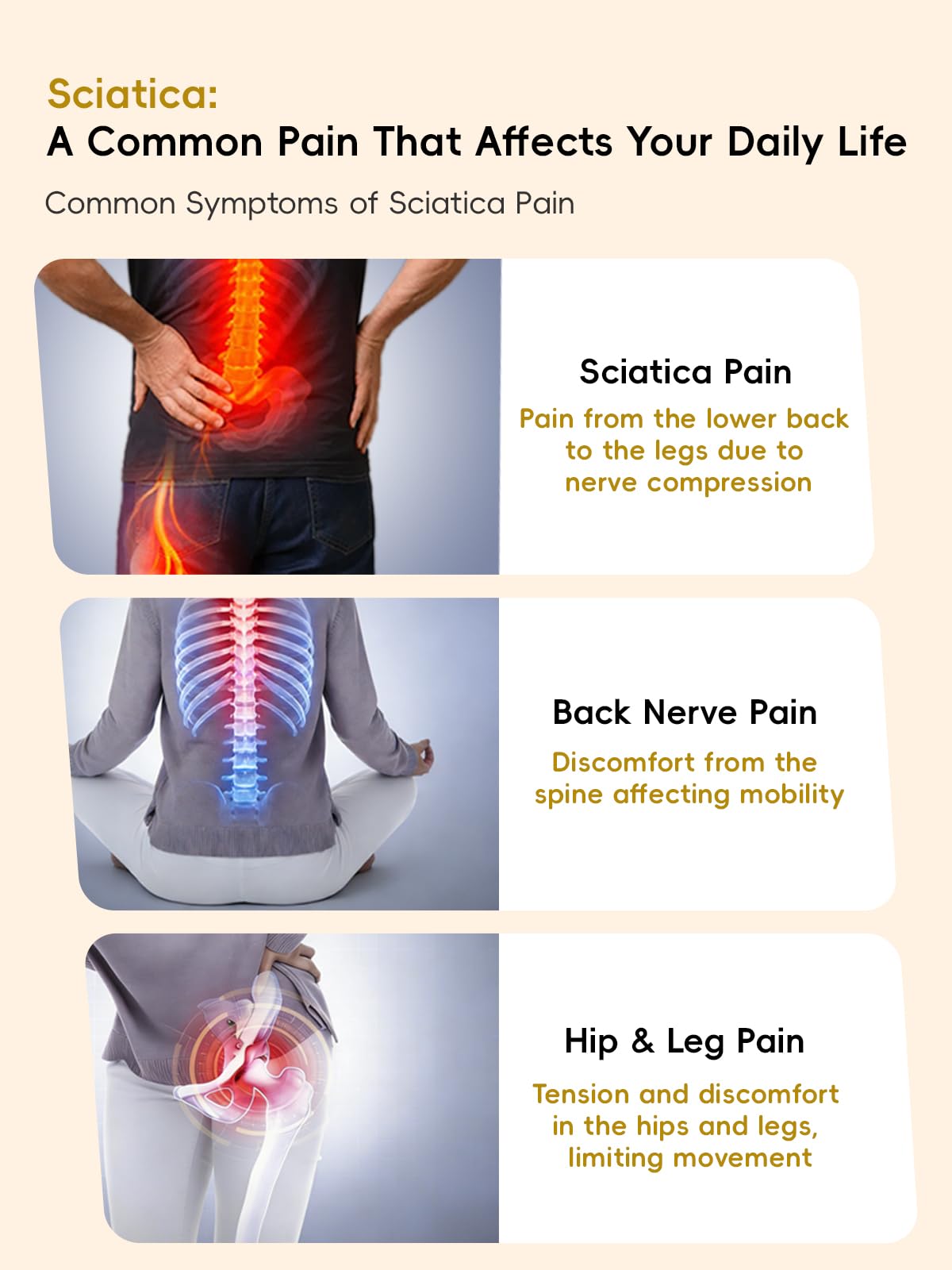 Kitusi heat and light function ready to soothe tired muscles.