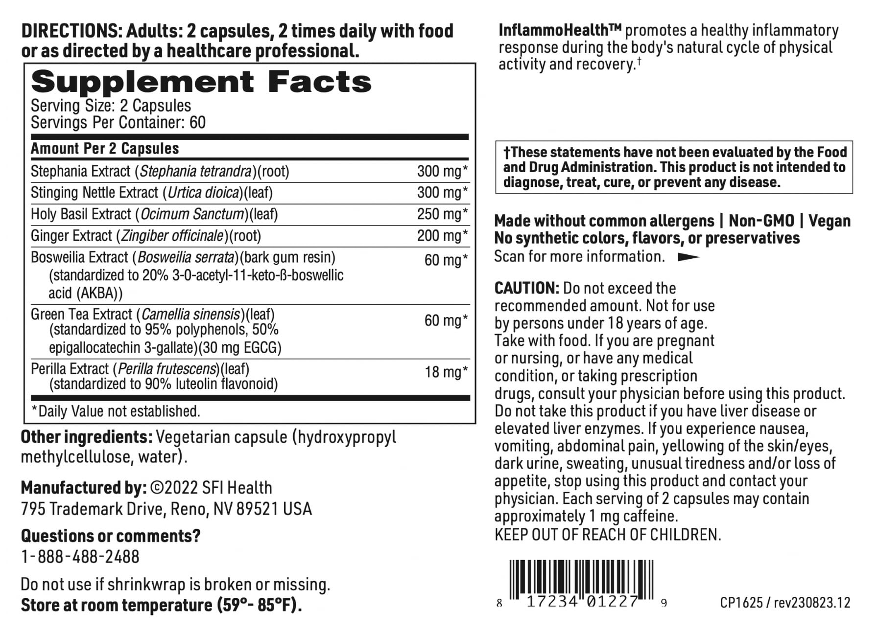 Klaire Labs Advanced Inflammation ingredients Indian Frankincense close up