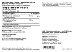 Klaire Labs SFI Health MSM 750 packaging with unified Klaire logo conveying purity