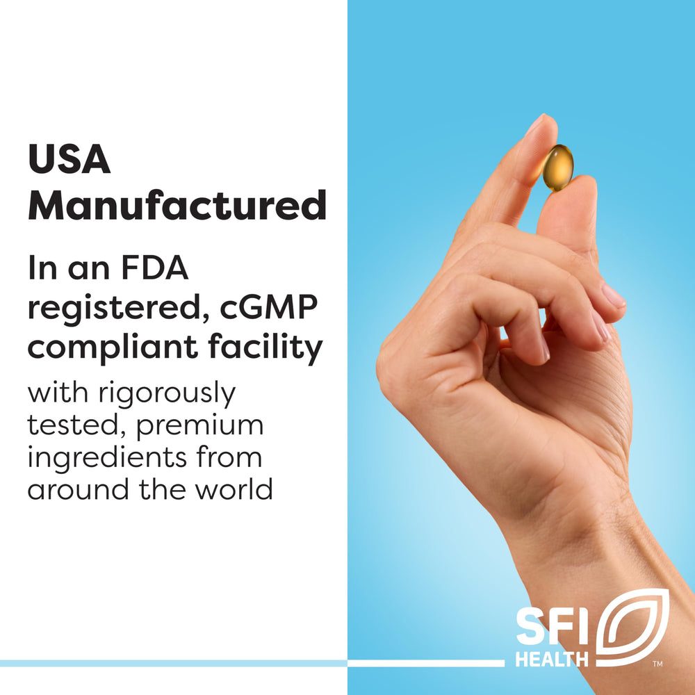 Klaire Labs SFI Health 500 mg glutamine capsules with clear supplement facts.