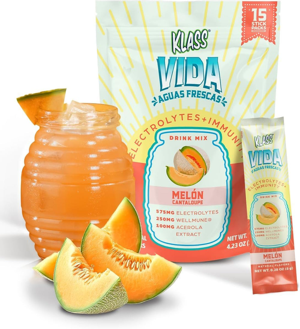 KLASS VIDA hydration-immunity pouch with 15 sticks for on-the-go hydration