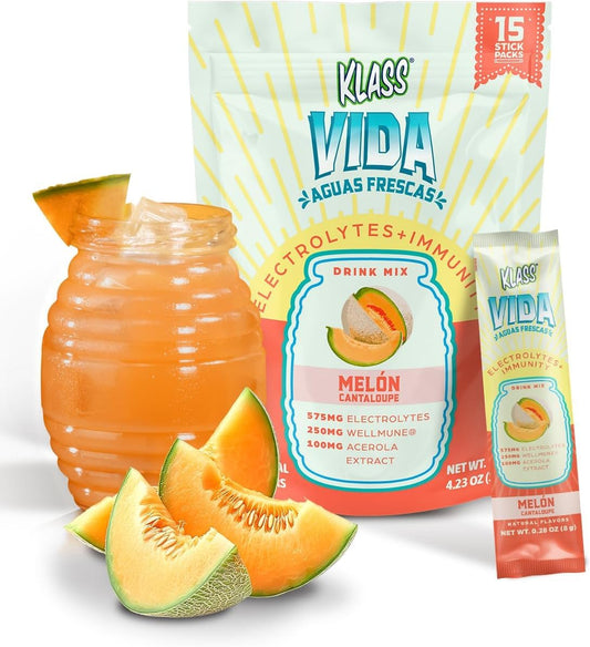 KLASS VIDA hydration-immunity pouch with 15 sticks for on-the-go hydration