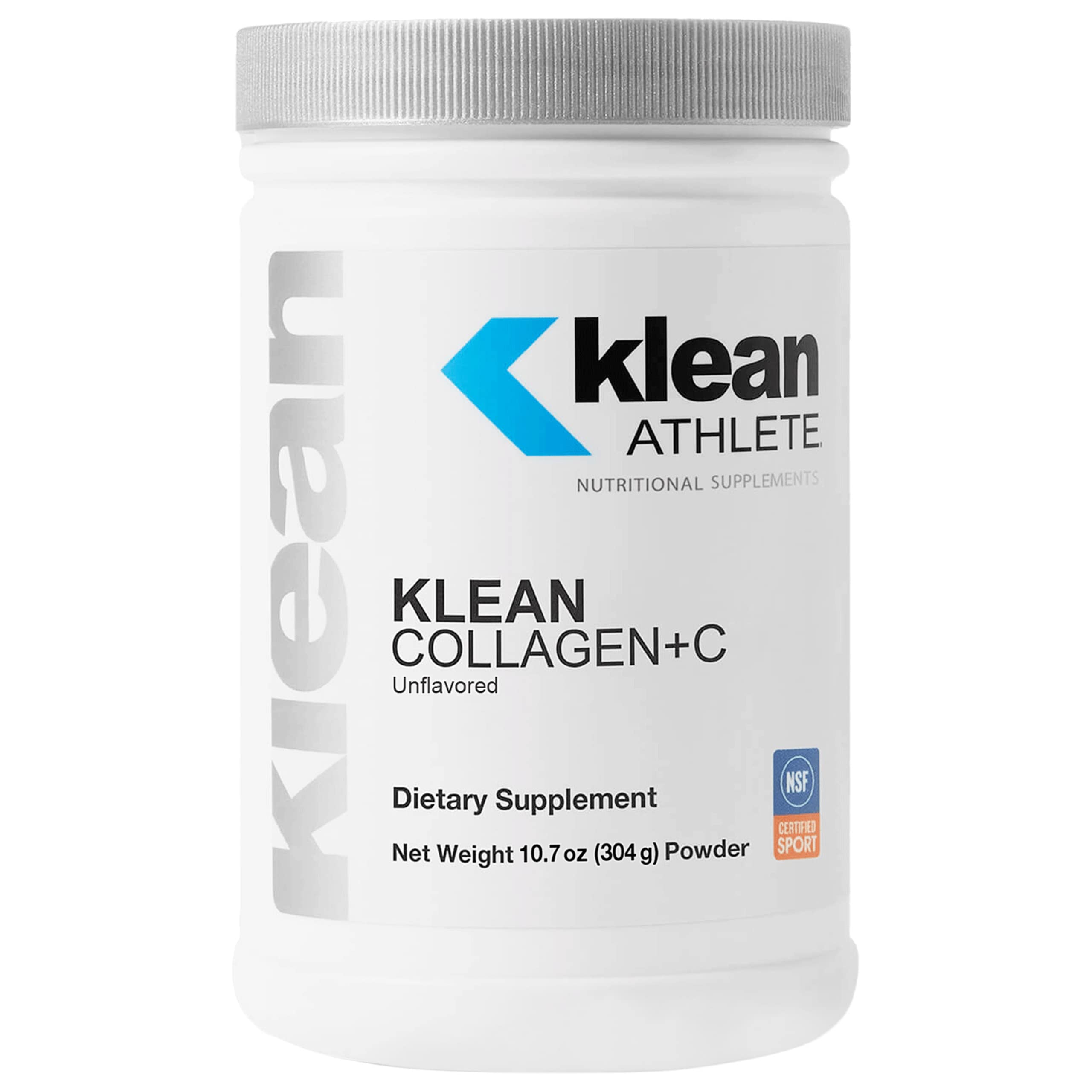 Klean Athlete Klean Collagen+C tub front highlighting joint support.