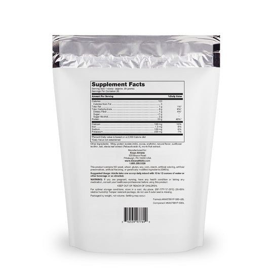 Klean Isolate canister label highlighting NSF Certified for Sport and ingredients
